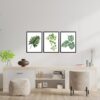 Obrazy w Drewnianej Ramie 90x40cm Monstera