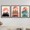 Obrazy w Drewnianej Ramie 90x40cm Mountain Fever