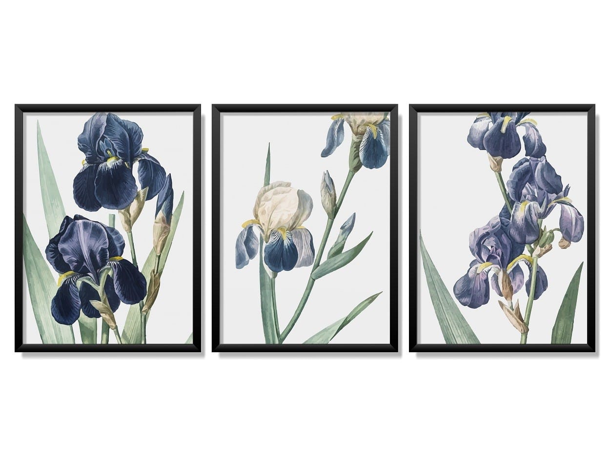 Obrazy w Drewnianej Ramie 90x40cm Orchid