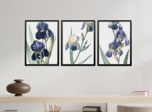 Obrazy w Drewnianej Ramie 90x40cm Orchid