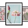 Obrazy w Drewnianej Ramie 90x40cm Retro Flower