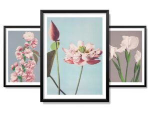 Obrazy w Drewnianej Ramie 90x40cm Retro Flower