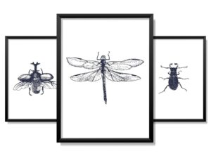 Obrazy w Drewnianej Ramie 90x40cm Robale