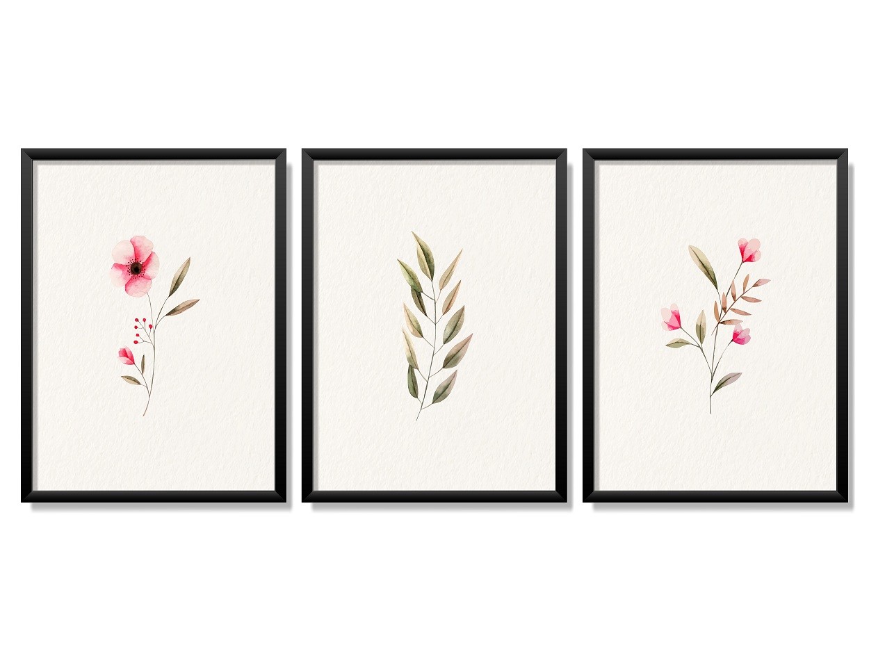 Obrazy w Drewnianej Ramie 90x40cm Spring Touch