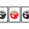 Obrazy w Drewnianej Ramie 90x40cm Tomato a Tegoniema