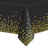 Obrus foliowy Black konfetti