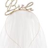 Opaska Bride Gold z welonem