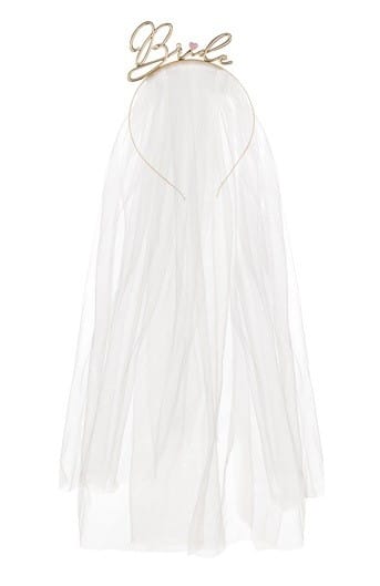 Opaska Bride Gold z welonem