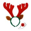 Opaska Renifer Rudolf ze świecącym nosem