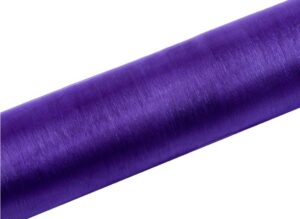 Organza 12cm x 9,1m ciemny fiolet