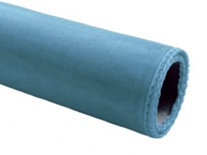 Organza obszywana 40cm x 7m błękitna