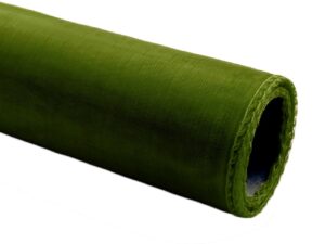 Organza obszywana 40cm x 7m ciemnozielona