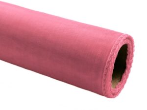 Organza obszywana 40cm x 9m jasnoróżowy