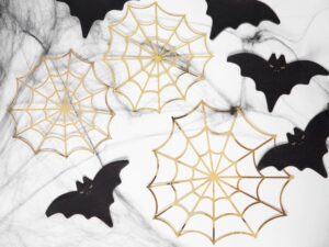 Pajęczyna Papierowa Złote Halloween