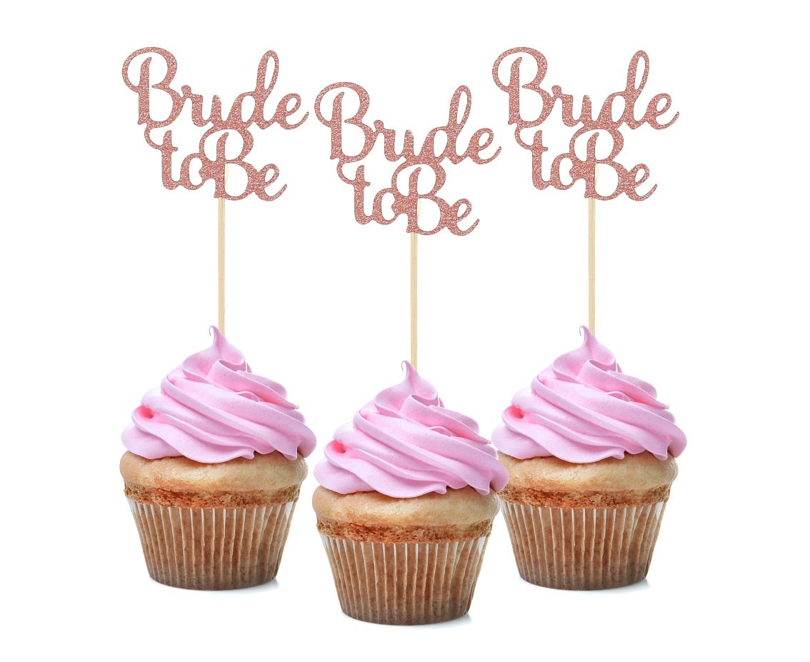 Pikery brokatowe Bride to be