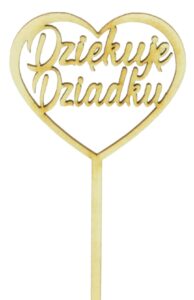 Pikery do Doniczki Prezentu Dziękuję Dziadku