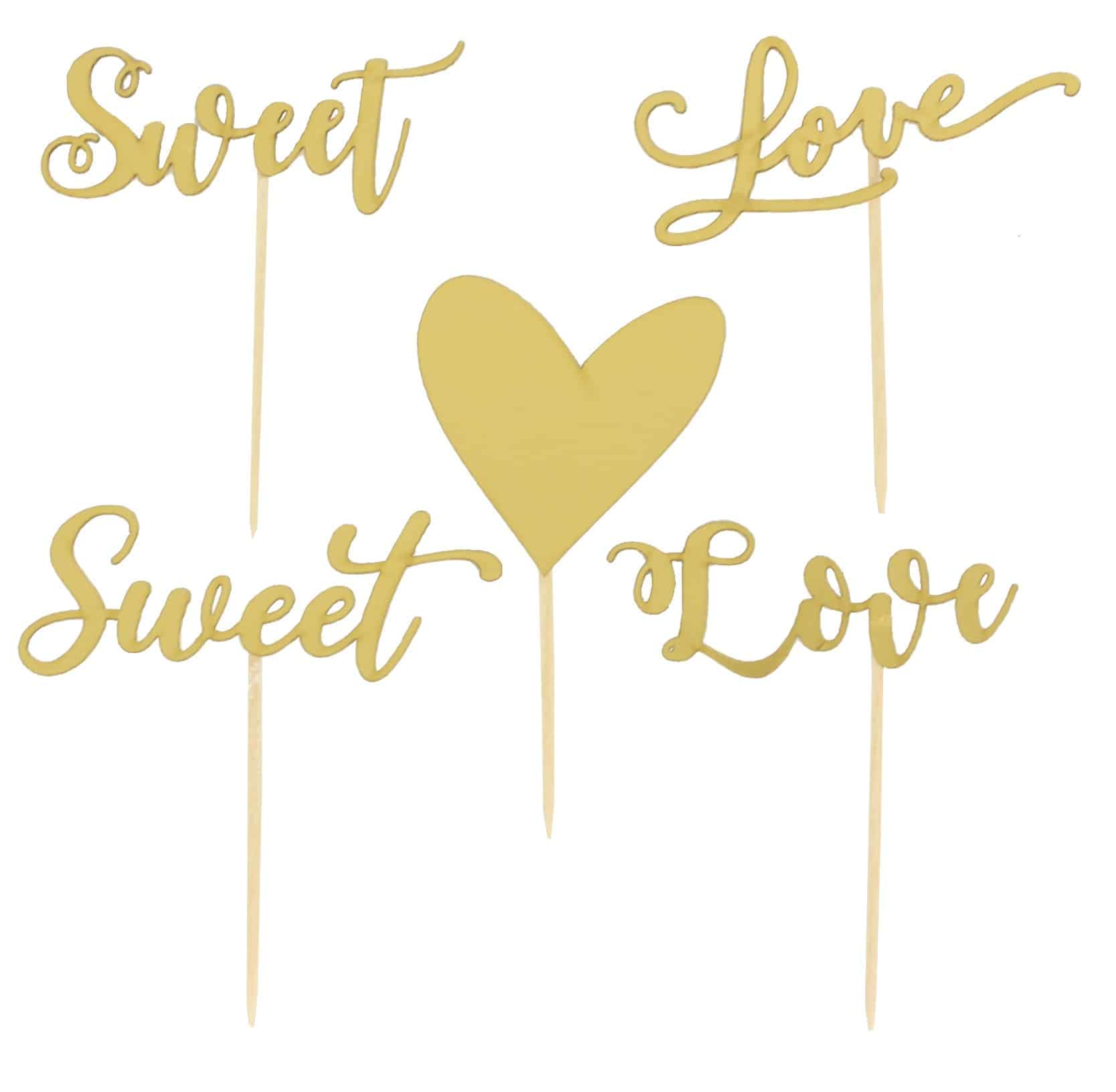 Pikery Sweet Love Serce Złote