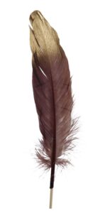 Piórka Dekoracyjne Bordowo Złote 24 szt. 30cm