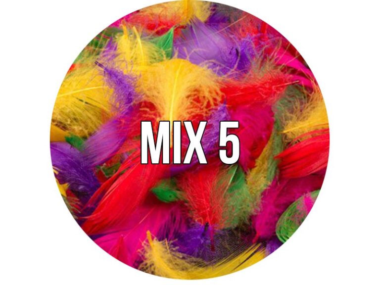 Piórka dekoracyjne w torebce MIX 5