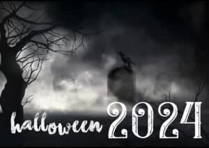 Plakat Na Halloween Cmentarz