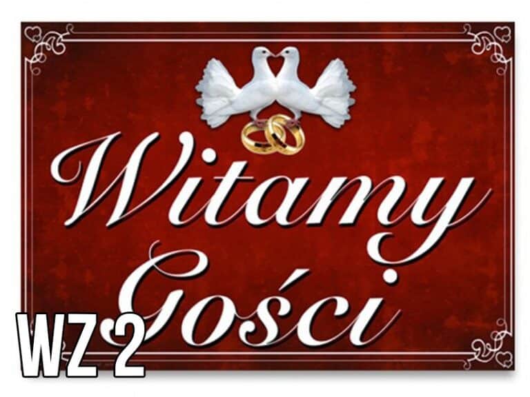 Plakat ślubny Bordowy