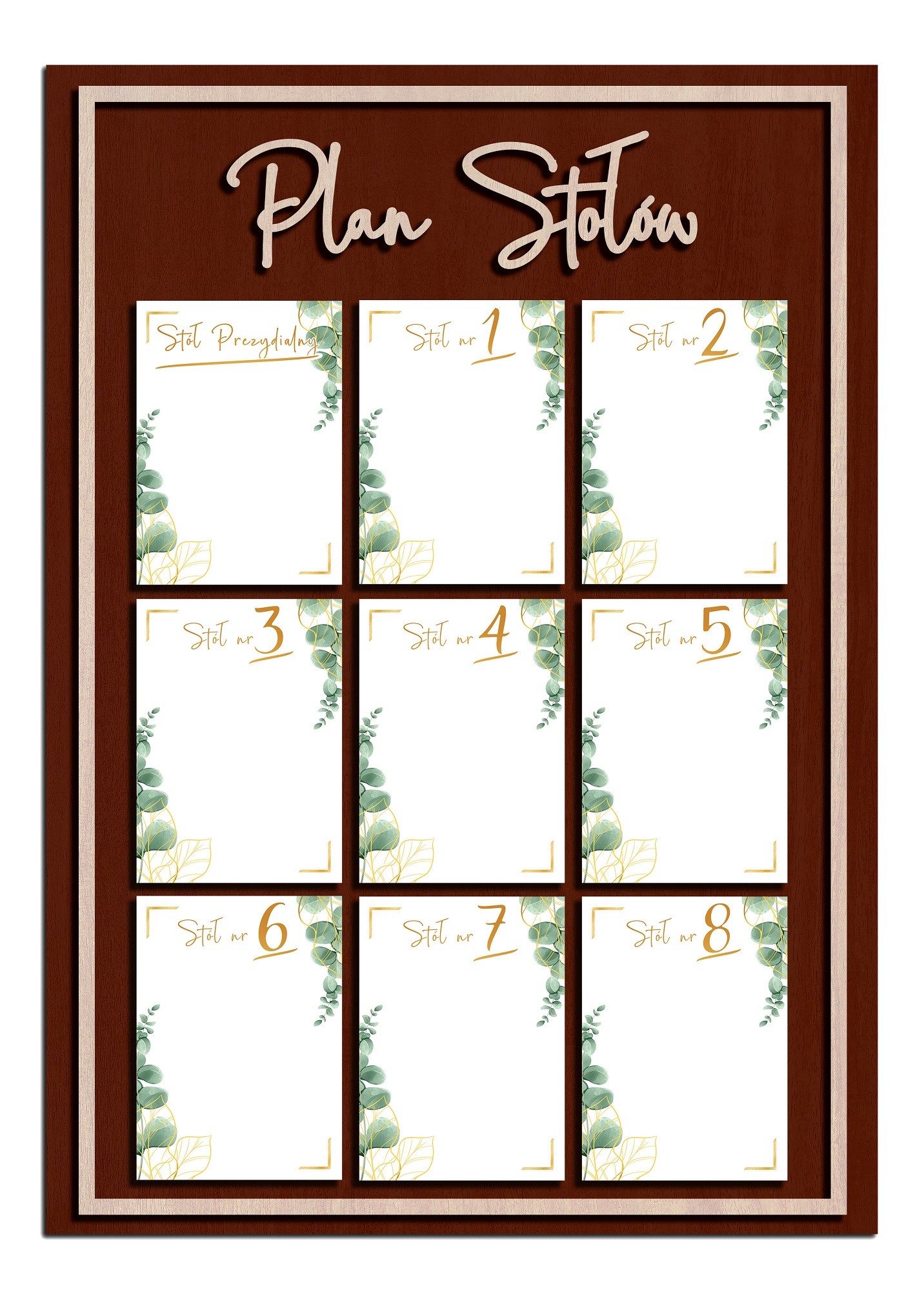 Plan Stołów Boho Personalizowany