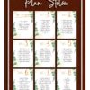 Plan Stołów Boho Personalizowany