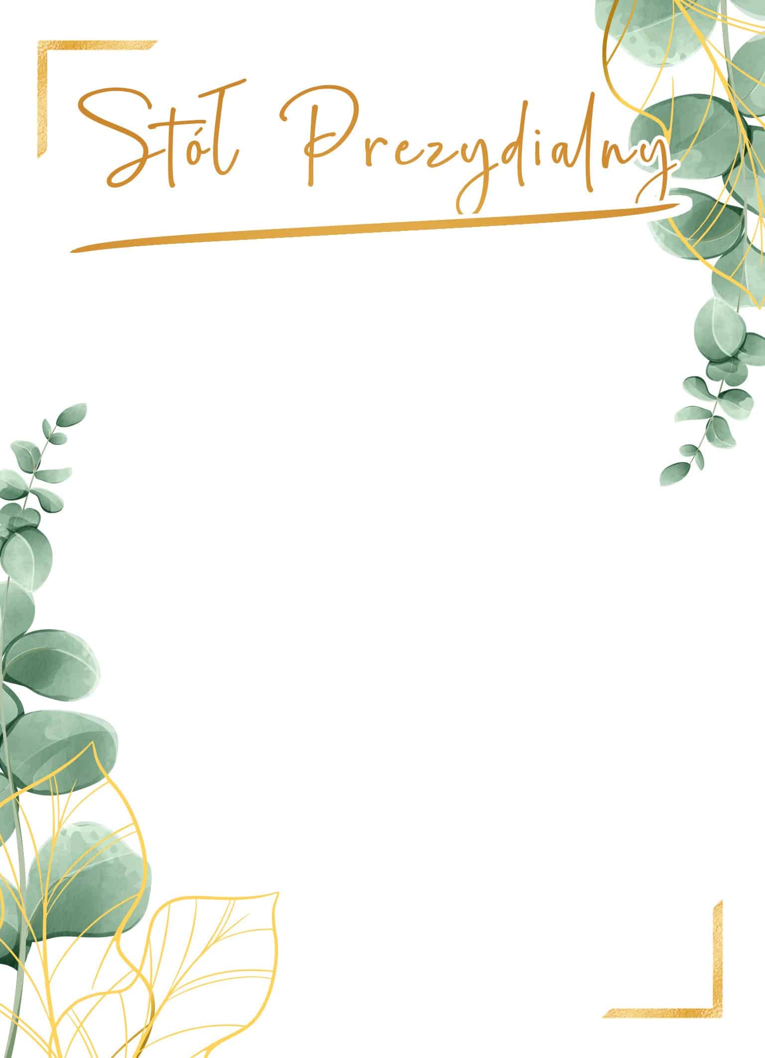 Plan Stołów Boho Personalizowany