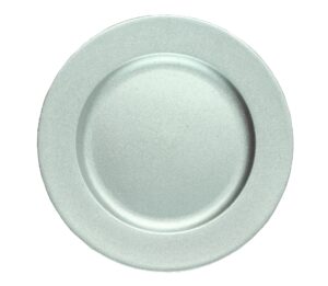 Plastikowy Talerz Podkład Srebrny z Brokatem 20cm