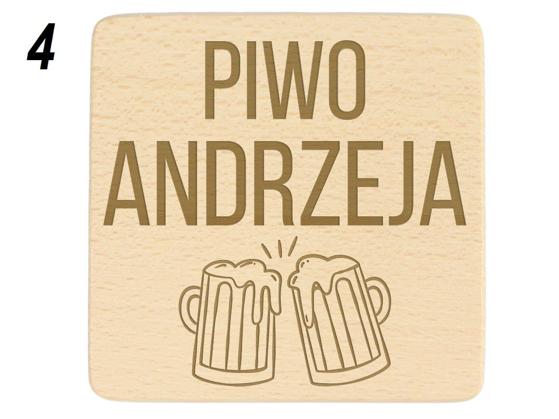 Podkładka Z Grawerem Drewniana Na Prezent