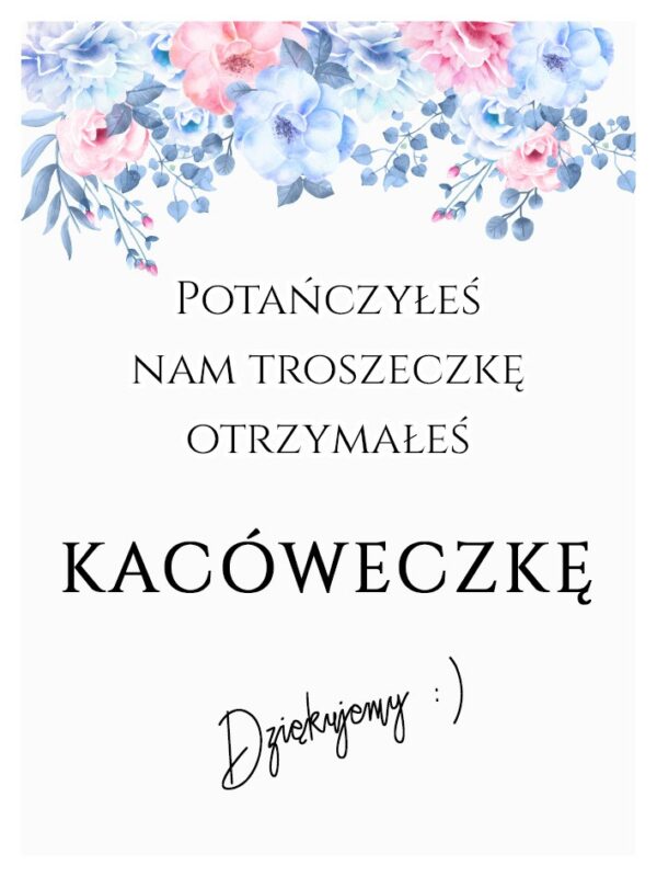 Podziękowania Dla Gości Kacówka Amelia 