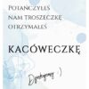 Podziękowania Dla Gości Kacówka Aqua Blue 