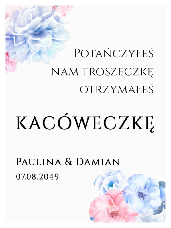 Podziękowania Dla Gości Kacówka Boho Rosie 