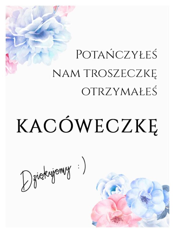 Podziękowania Dla Gości Kacówka Boho Rosie 