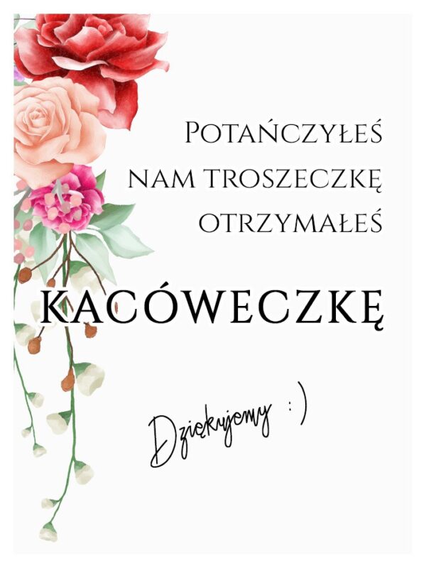 Podziękowania Dla Gości Kacówka Bukiet Panny Młodej 