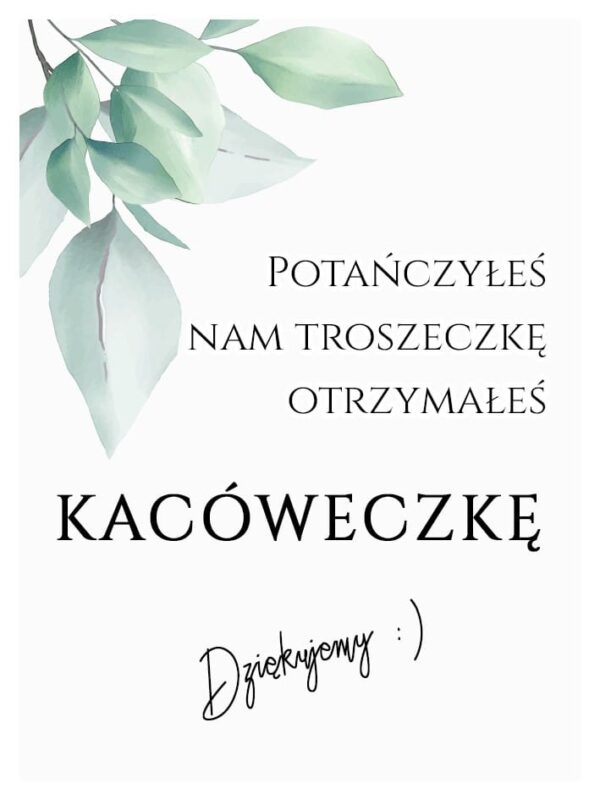 Podziękowania Dla Gości Kacówka Cold Mint Leaf 