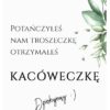 Podziękowania Dla Gości Kacówka Eucalyptus 