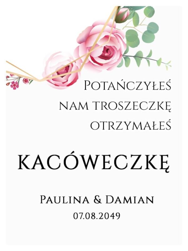 Podziękowania Dla Gości Kacówka Geometryczna Szałwia 
