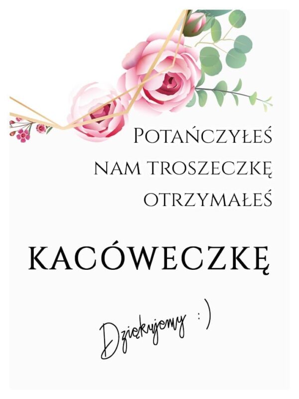 Podziękowania Dla Gości Kacówka Geometryczna Szałwia 