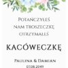 Podziękowania Dla Gości Kacówka Harmonia 