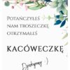 Podziękowania Dla Gości Kacówka Kwiatowe Rustic 