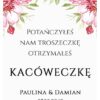 Podziękowania Dla Gości Kacówka Kwiatowy Ogród 