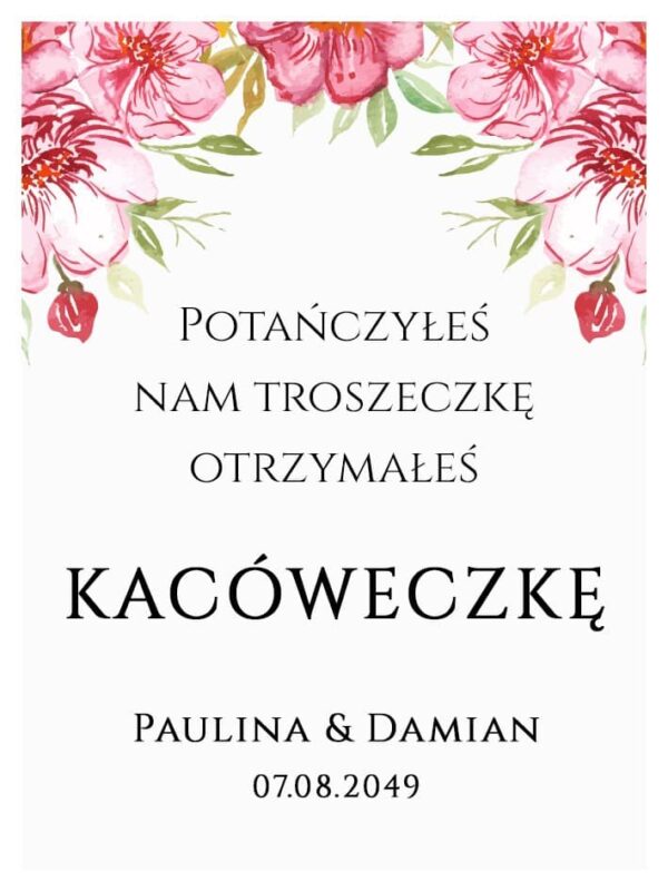 Podziękowania Dla Gości Kacówka Kwiatowy Ogród 