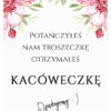 Podziękowania Dla Gości Kacówka Kwiatowy Ogród 