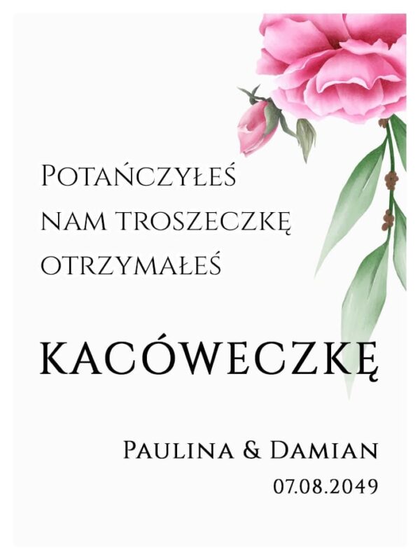 Podziękowania Dla Gości Kacówka Lila Róż 