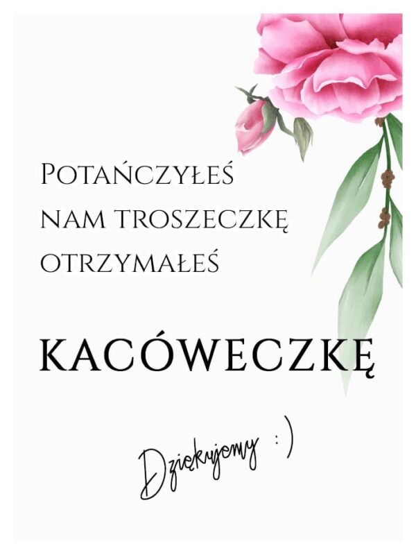 Podziękowania Dla Gości Kacówka Lila Róż 