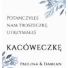 Podziękowania Dla Gości Kacówka Malowane Lilie 