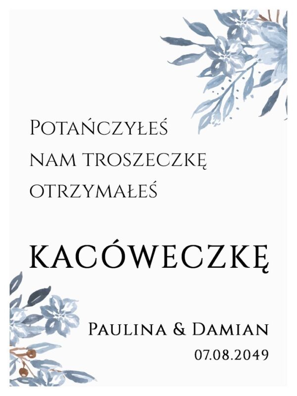 Podziękowania Dla Gości Kacówka Malowane Lilie 