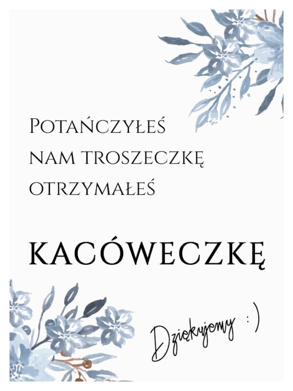 Podziękowania Dla Gości Kacówka Malowane Lilie 
