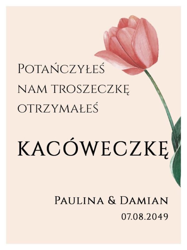 Podziękowania Dla Gości Kacówka Mini Spring 